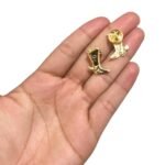 Broche Bota 20mm Dourado – 1 Und - Imagem 2