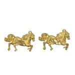 Pingente Cavelo 25x35mm Dourado - 1 Und
