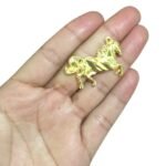 Pingente Cavelo 25x35mm Dourado - 1 Und - Imagem 2