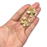 Broche Flor 28mm Dourado - 1 Und - Imagem 2