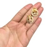 Broche Ferradura/ Bota 18mm Dourado – 1 Und - Imagem 2
