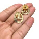 Broche Ferradura/ Bota 18mm Dourado – 1 Und - Imagem 3