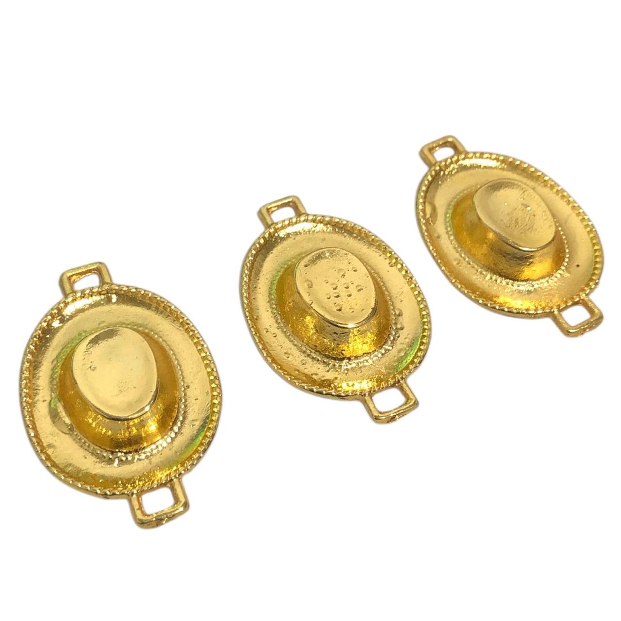 WhatsApp Image 2026-07-26 at 20.00.46 (7) Entremeio Chapéu 45mm Dourado - 1 Und - Imagem 1
