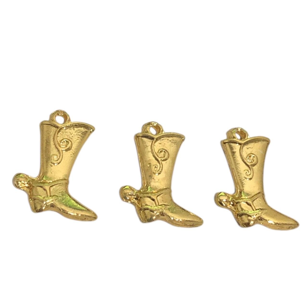 WhatsApp Image 2026-07-26 at 23.32.31 (1) Pingente Bota 20mm Dourado - 1 Und - Imagem 1