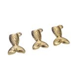 Pingente Cauda Sereia 17mm Dourado - 1 Und - Imagem 3