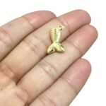 Pingente Cauda Sereia 17mm Dourado - 1 Und - Imagem 2