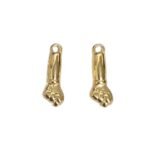 Pingente Figa 20mm Dourado - 1 Und