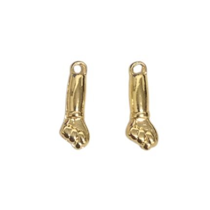Pingente Figa 20mm Dourado - 1 Und