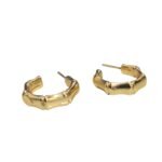 Base Brinco Argola Trabalhado 24mm Dourado - 1 Par - Imagem 4