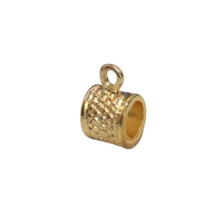 Caneca Trabalhado 10mm Dourado - 1 Und