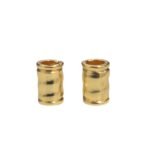 Entremeio Tubo Liso 12mm Dourado - 1 Und
