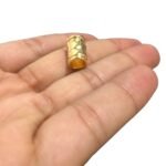 Entremeio Tubo Liso 12mm Dourado - 1 Und - Imagem 3