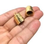 Entremeio Colagem Trabalhado 10x18mm Dourado - 1 Und - Imagem 2