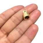 Terminal Colagem Trabalhado 10x15mm Dourado - 1 Und - Imagem 3