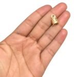 Terminal Colagem Trabalhado 10x15mm Dourado - 1 Und - Imagem 2