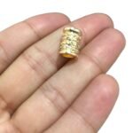 Entremeio Trabalhado 10mm Dourado - 1 Und - Imagem 3