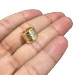 Entremeio Tubo Trabalhado 9x10mm Dourado - 1 Und - Imagem 3