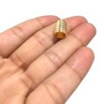 Ponteira Trabalhado 12mm Dourado - 1 Und - Imagem 3