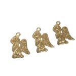 Pingente Anjo Da Guarda 22mm Dourado - 1 Und - Imagem 5