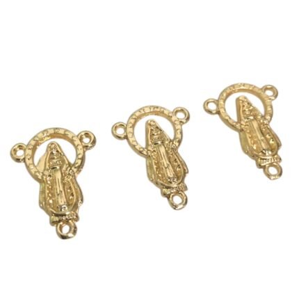 Entremeio N.Sra Aparecida 22mm Dourado - 1 Und