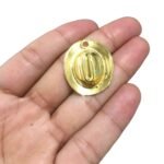 Pingente Chapéu 30mm Dourado - 1 Und - Imagem 3