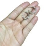 Base Brinco Argola Trabalhado 24mm Níquel – 1 Par - Imagem 2