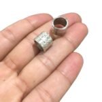 Entremeio Tubo Trabalhado 9x10mm Níquel - 1 Und - Imagem 3