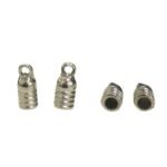 Terminal Colagem Trabalhado 3x10mm Níquel - 1 Und
