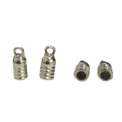 Terminal Colagem Trabalhado 3x10mm Níquel - 1 Und