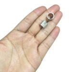 Entremeio Tubo Trabalhado 9x10mm Níquel - 1 Und - Imagem 2