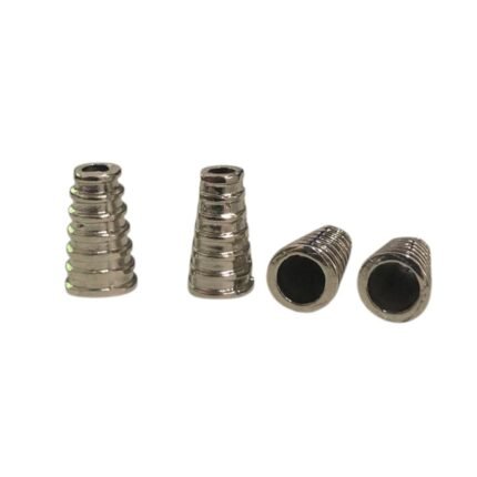 Ponteira Cone Trabalhado 6x12mm Níquel - 1 Und