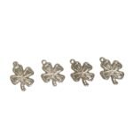 Pingente Trevo 4 Folhas 20mm Níquel – 1 Und