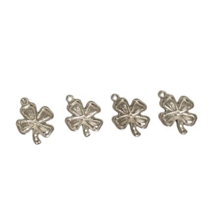 Pingente Trevo 4 Folhas 20mm Níquel – 1 Und