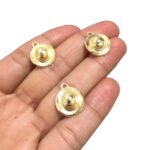 Pingente Mini Chapéu 18mm Dourado - 1 Und - Imagem 3