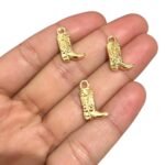 Pingente Mini Bolsa 18mm Dourado – 1 Und - Imagem 3