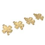 Pingente Trevo 4 Folhas 20mm Dourado - 1 Und - Imagem 4