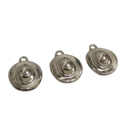 Pingente Mini Chapéu 18mm Niquel – 1 Und