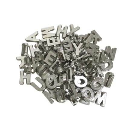 Conta Entremeio Letra 10x12mm Níquel - 20 Gramas