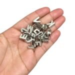 Conta Entremeio Letra 10x12mm Níquel - 20 Gramas - Imagem 2