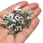 Conta Entremeio Letra 10x12mm Níquel - 20 Gramas - Imagem 3