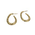Base Brinco Argola Oval 30mm Dourado - 1 Par - Imagem 4