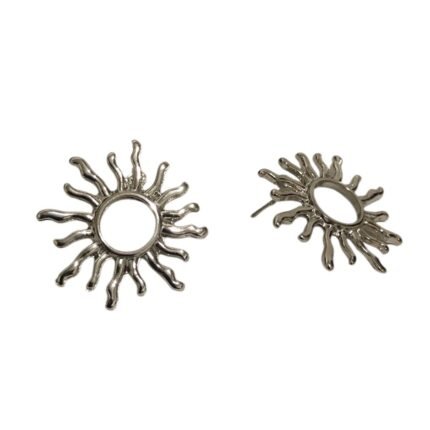 Base Brinco Sol Liso 30mm Níquel – 1 Par