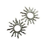 Base Brinco Sol Liso 30mm Níquel – 1 Par - Imagem 4