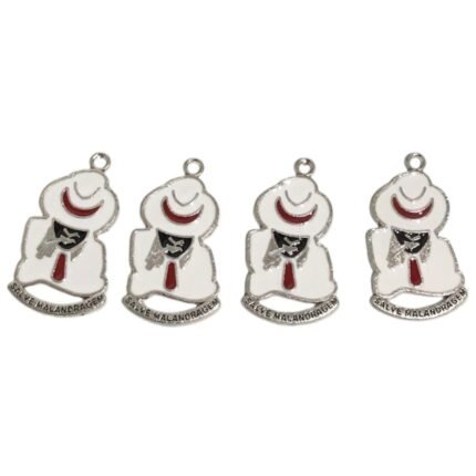 Pingente Zé Pilintra 32mm Níquel - 1 Und