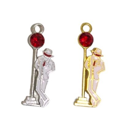 Pingente Zé Pilintra Poste C/Strass 40mm - 1 Und
