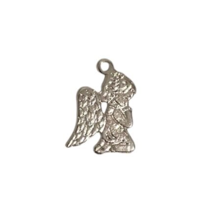 Pingente Anjo Da Guarda 22mm Níquel - 1 Und