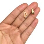 Charneira 15mm Dourado - 1 Und - Imagem 3