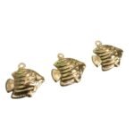 Pingente Peixe 18mm Dourado – 1 Und