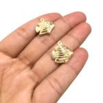 Pingente Peixe 18mm Dourado – 1 Und - Imagem 4