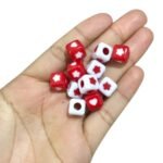 Entremeio Quadrado Mix Coração e Estrela 11mm Acrílico - 20 Gramas - Imagem 2